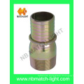 Brass NPT to Bsp Kc Nipple with Collar